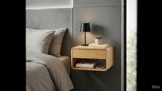 BUDDLEY Nachtkastjes bamboe, Ophalen, Nieuw, Minder dan 45 cm, Minder dan 55 cm