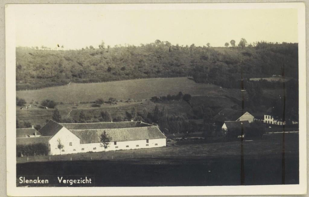 Slenaken - Vergezicht met boerderij, Verzenden, 1940 tot 1960, Gelopen, Limburg