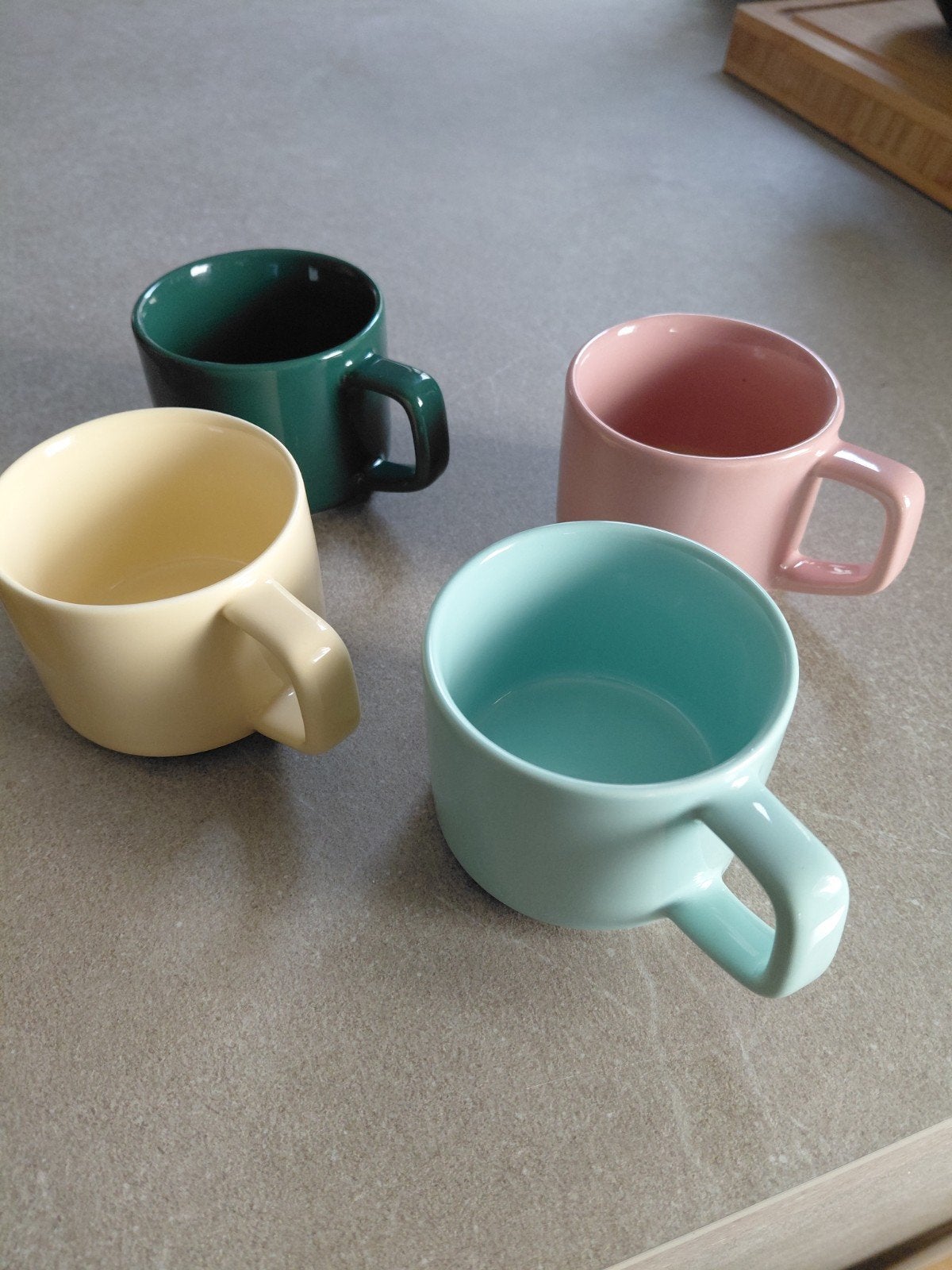 8 koffiekopjes, Ophalen, Keramiek, Nieuw, Effen