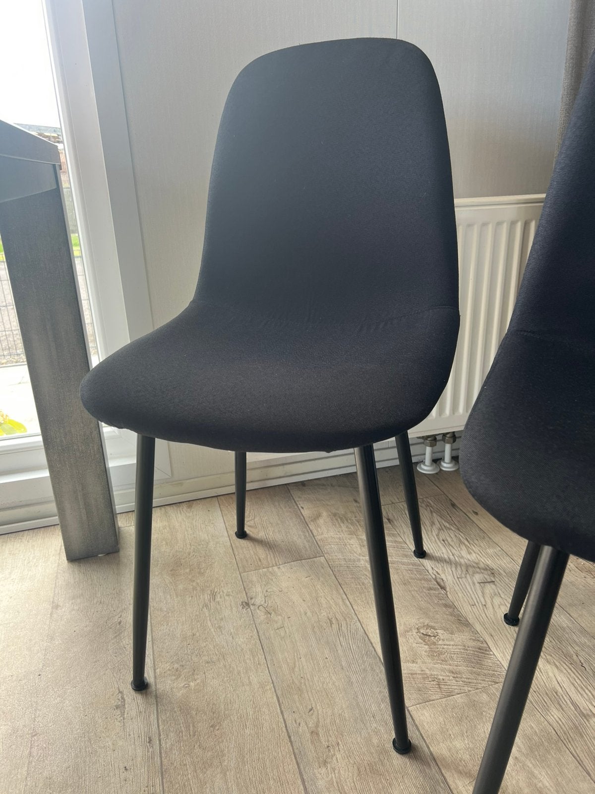 Zes zwarte eetkamerstoelen zgan, Ophalen of Verzenden, Zo goed als nieuw, Zwart, Vijf, Zes of meer stoelen