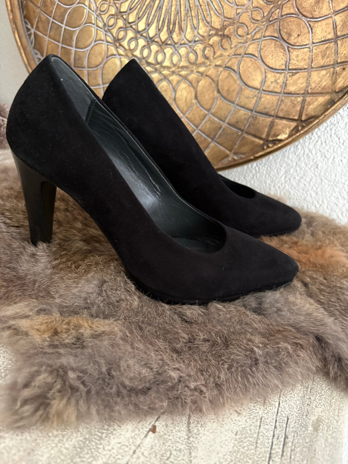 Roberto d'Angelo Zwarte Suède Pumps Maat 38, Kleding | Dames, Schoenen, Ophalen of Verzenden, Zo goed als nieuw, Zwart, Pumps