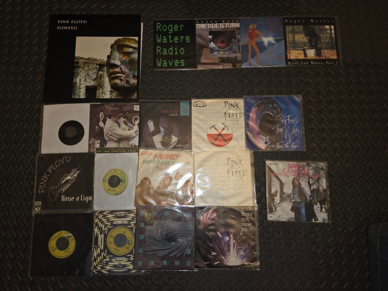18 pink floyd singles & 1 dubbel lp, Gebruikt, 7 inch, Ophalen of Verzenden, Classic Rock