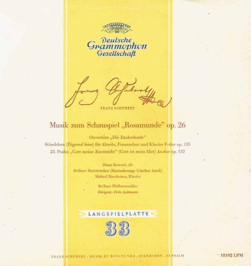 Franz Schubert Musik Zum Schauspiel Rosamunde Op 26, Cd's en Dvd's, Vinyl | Klassiek, Ophalen of Verzenden, Kamermuziek, Gebruikt