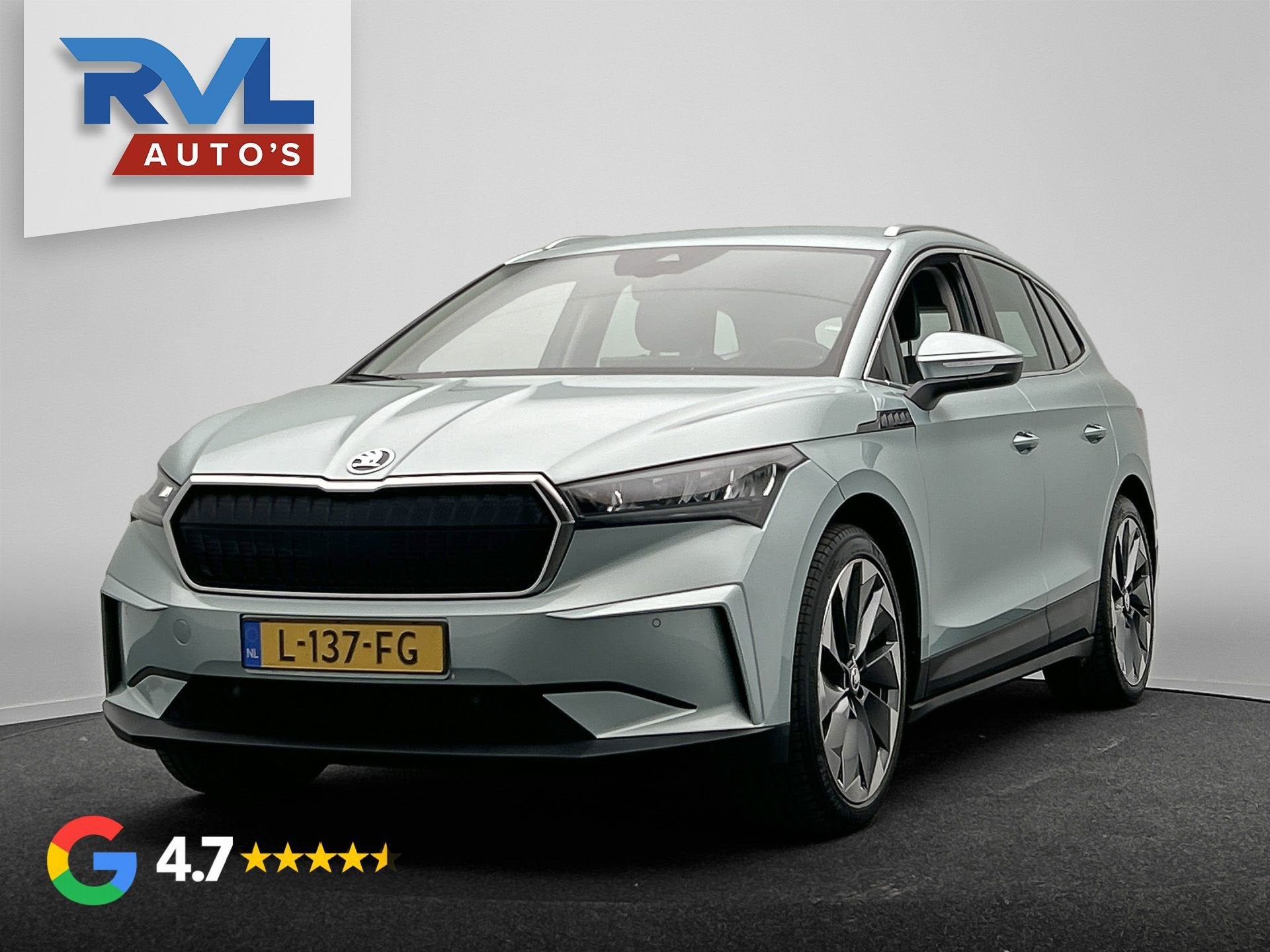 Skoda Enyaq iV 80 | Origineel Nederlands | Stuurverwarming |, Auto's, Achterwielaandrijving, Gebruikt, Zwart, Startonderbreker