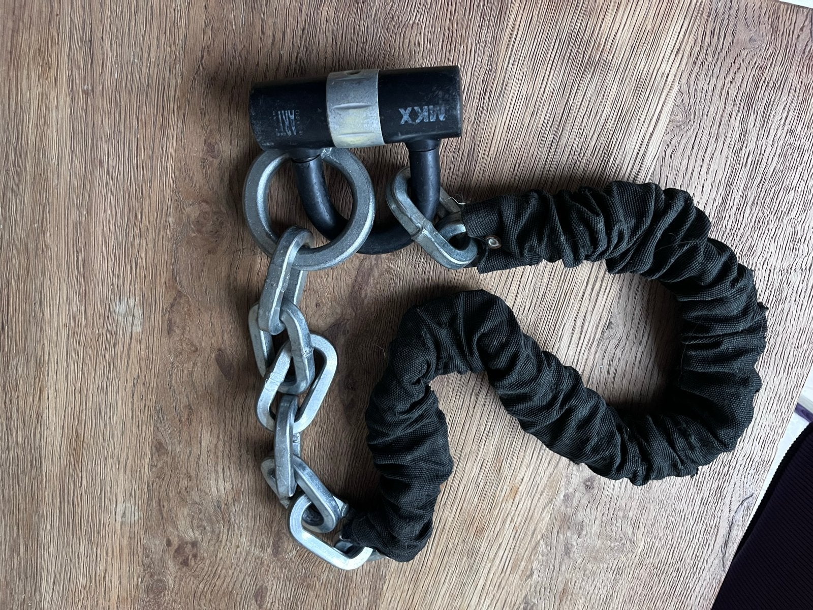 MKX scooterslot/kettingslot met hangslot, Ophalen of Verzenden, Gebruikt, Kettingslot