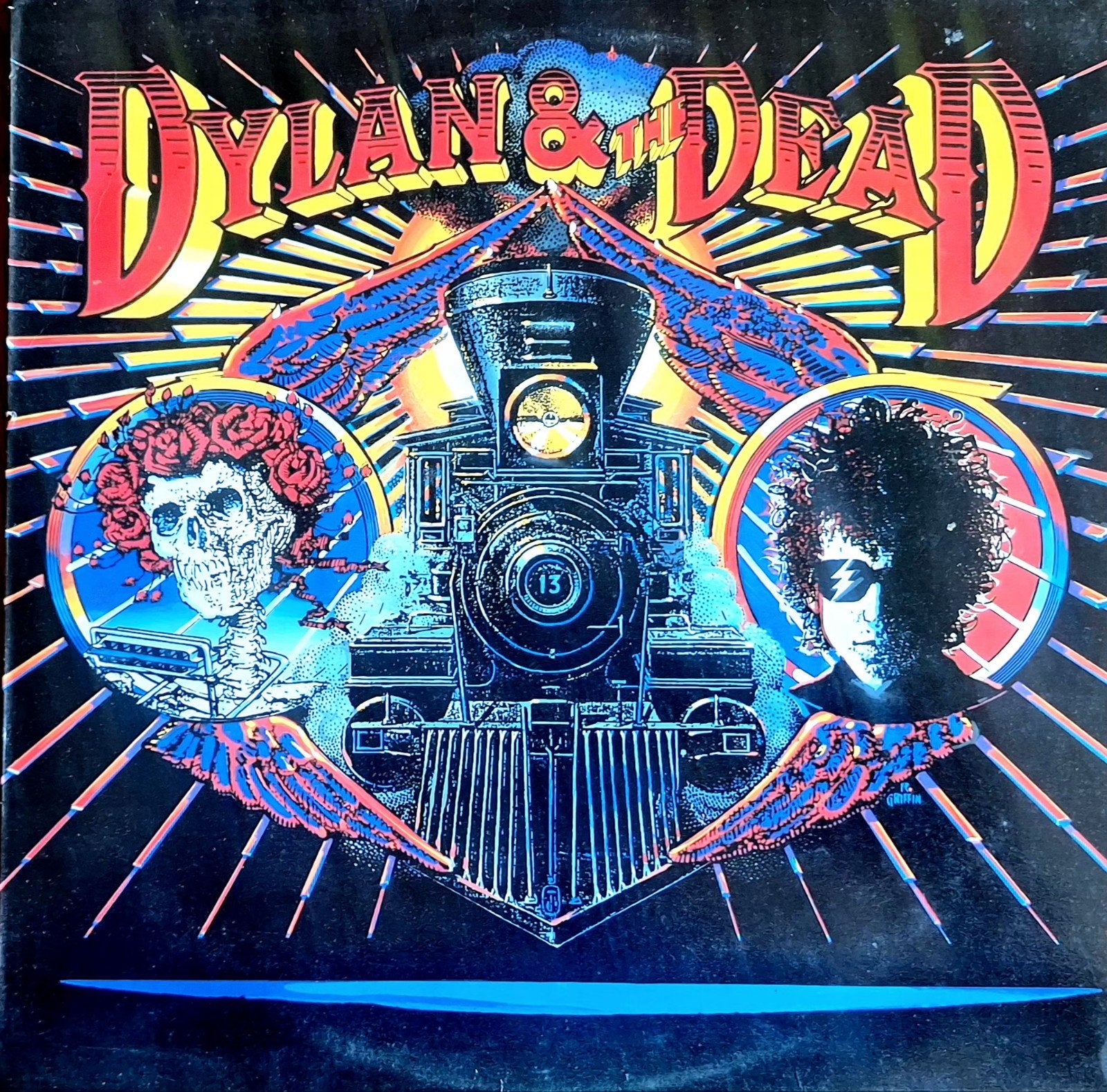 LP  BOB DYLAN/GRATEFUL DEAD - Dylan & The Dead, Ophalen of Verzenden, Gebruikt, 12 inch