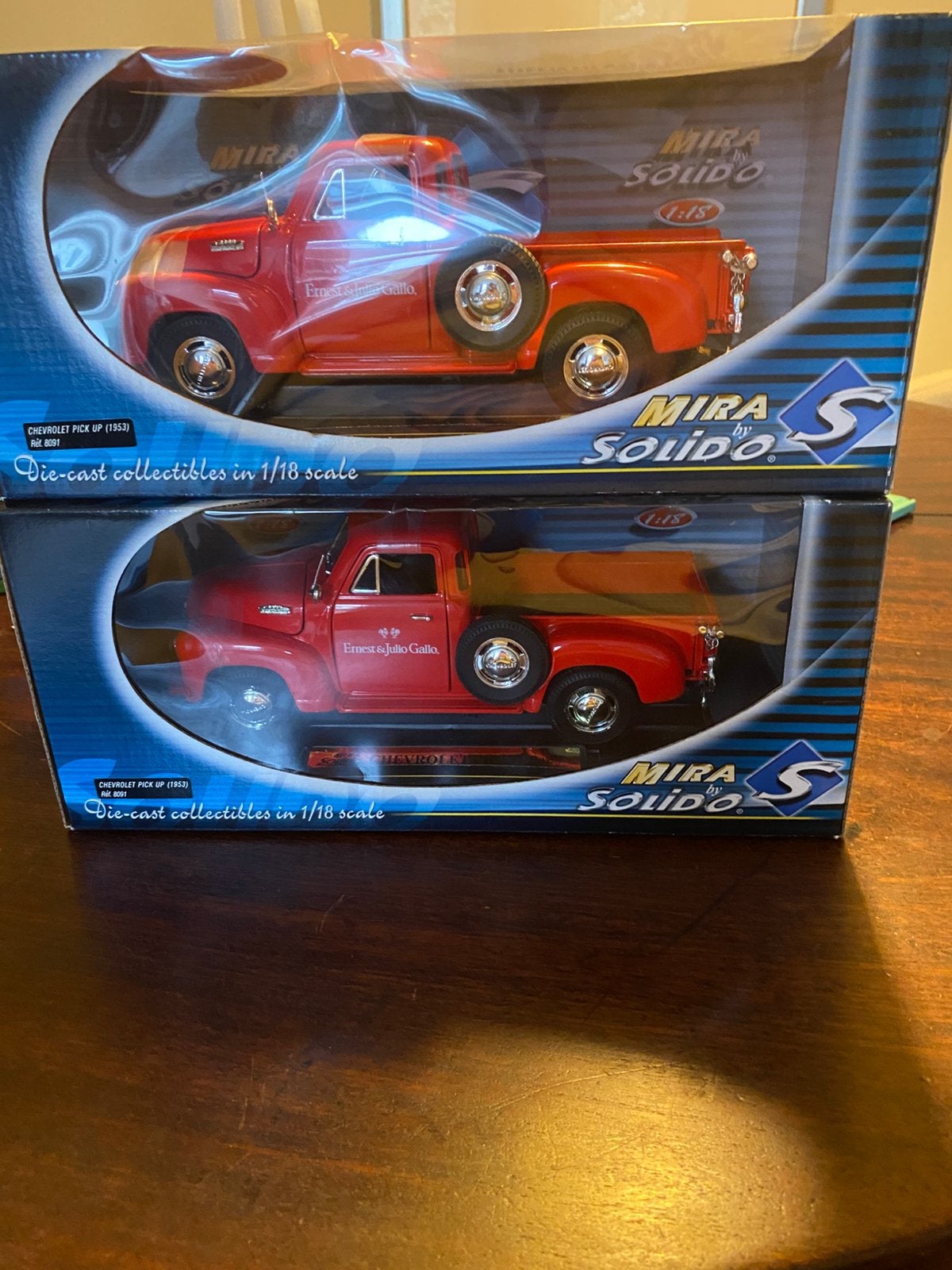 2 solido chevrolet pick up 1953, Hobby en Vrije tijd, Ophalen of Verzenden, Nieuw, Auto, Solido