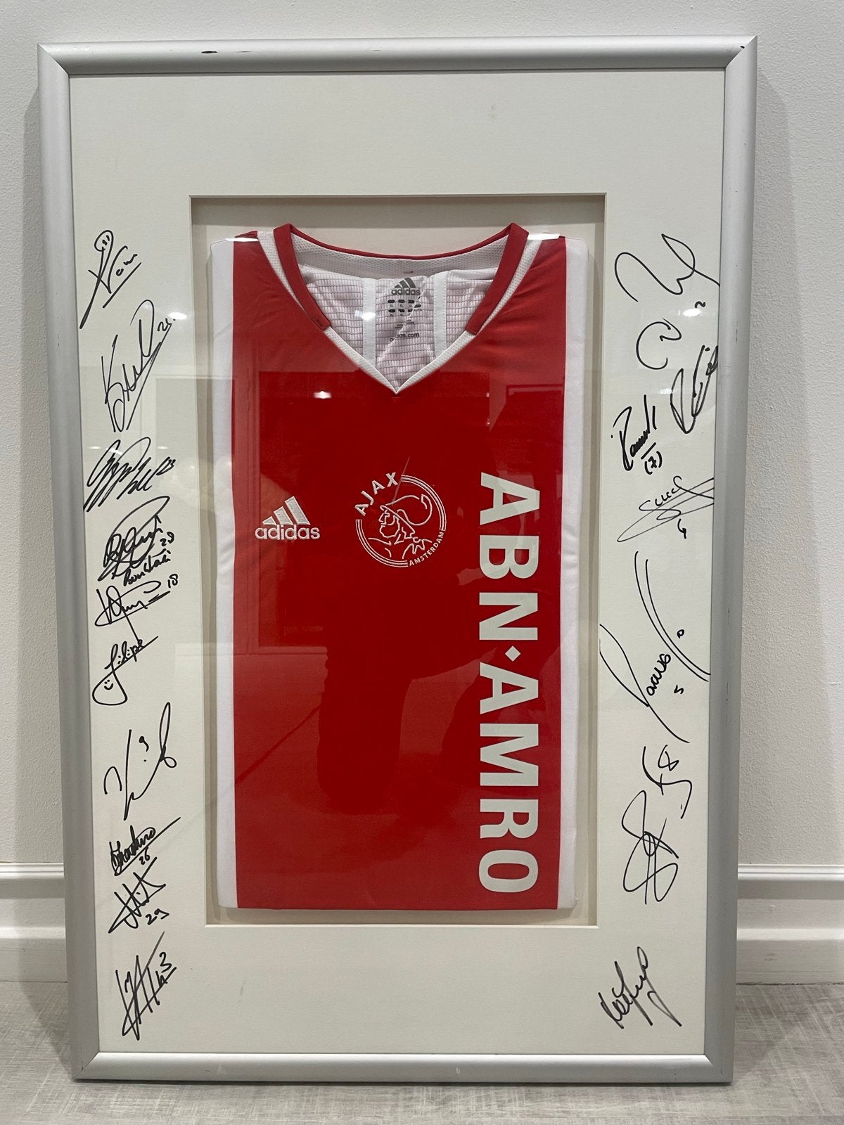 Ingelijst Ajax Thuisshirt 2006/2007 met Handtekeningen, Verzamelen, Ophalen, Zo goed als nieuw, Ajax, Shirt