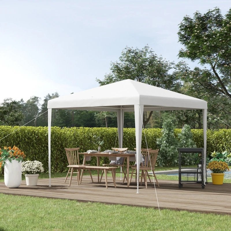 Partytent 3x3m Inklapbaar Paviljoen Tuintent Draagbaar, Ophalen, Opvouwbaar, Partytent, Minder dan 4 meter