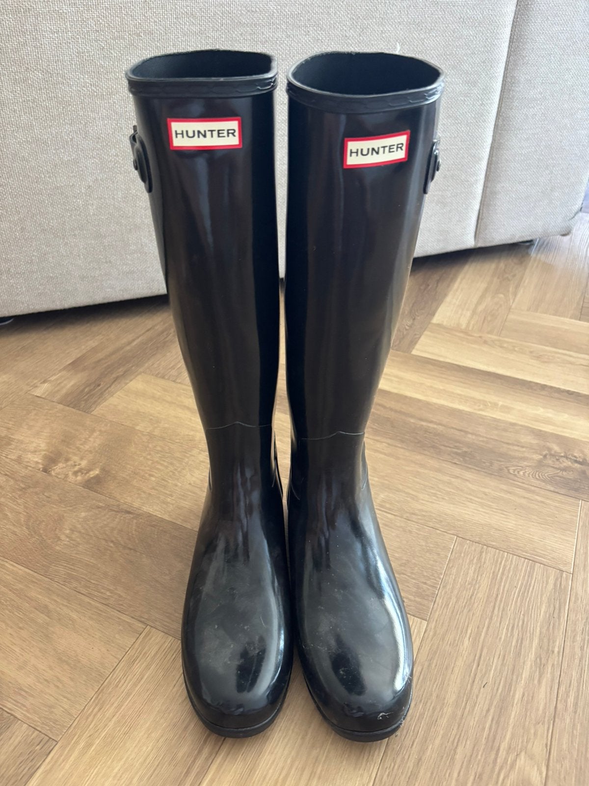 HUNTER Regenlaarzen - Nieuw, Kleding | Dames, Schoenen, Verzenden, Zwart, Regenlaarzen, Zo goed als nieuw