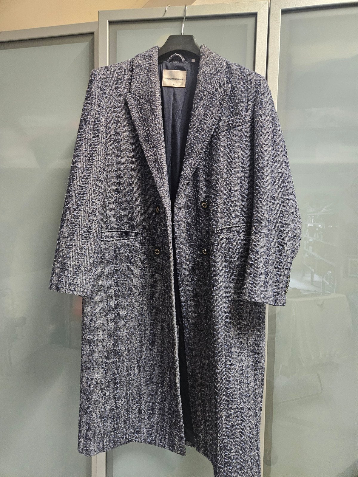 Fabienne Chapot Sabine Coat - Maat 38, Blauw, Zo goed als nieuw, Fabienne Chapot, Ophalen