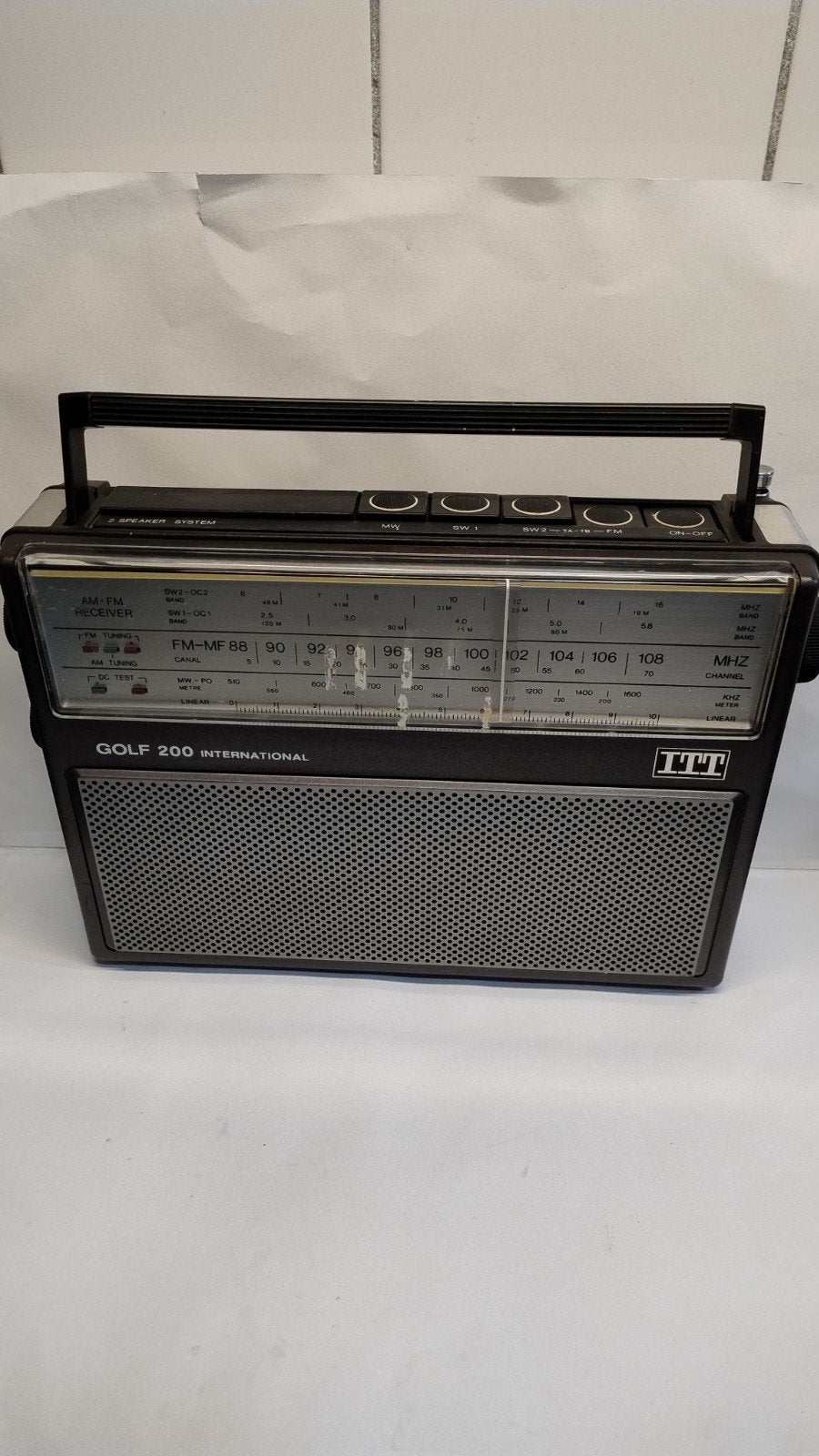 ITT Golf 200 International AM/FM Receiver Radio, Ophalen of Verzenden, Gebruikt, Radio