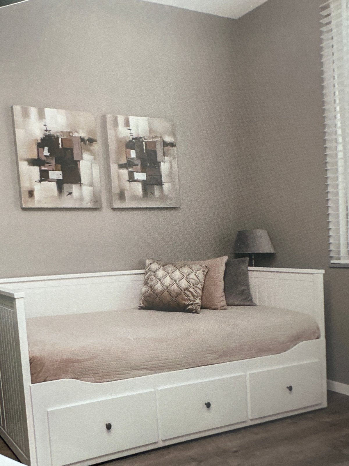 Wit hemnes met opberglades en uitrekbaar 2persoons 80x200, Ophalen, Gebruikt, 90 cm, Eenpersoons