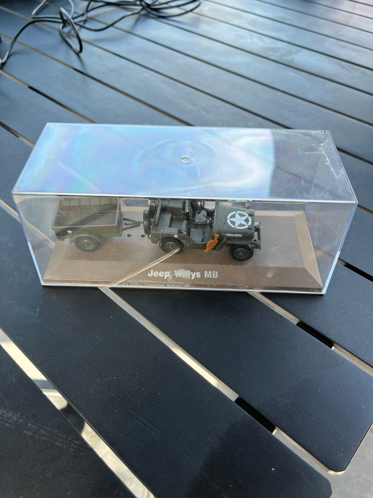 Jeep Willys MB met aanhanger - Modelauto, Overige merken, Auto, 1:32 tot 1:50, Ophalen of Verzenden