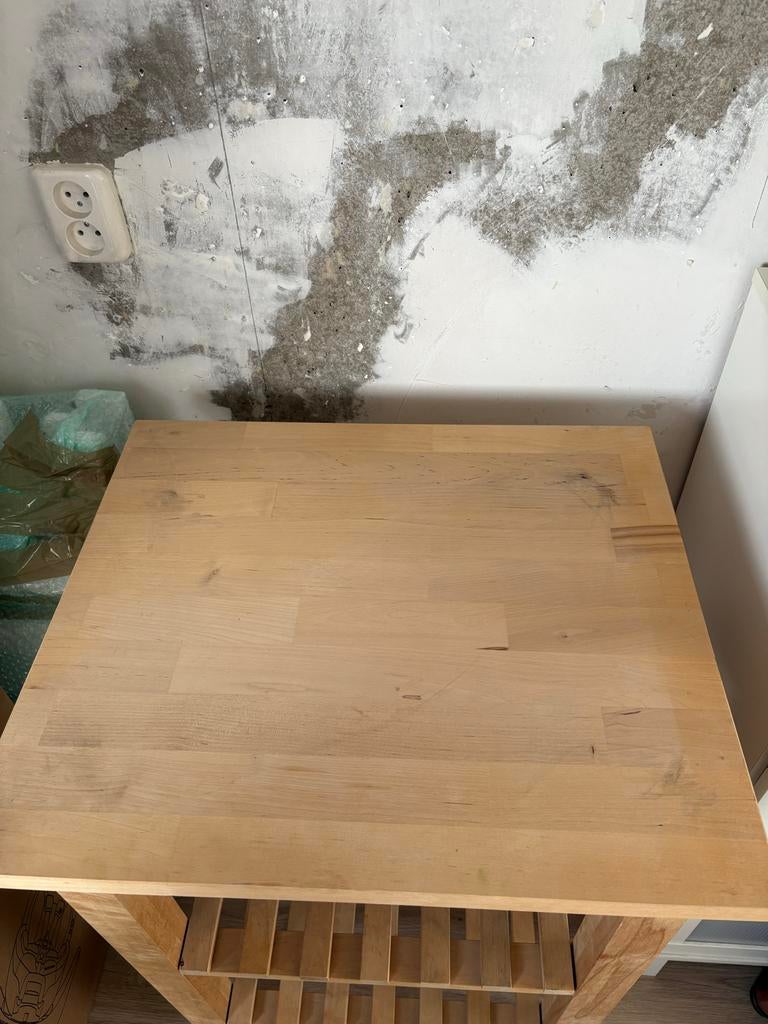 IKEA Bekväm Keukentrolley 58x50 cm - Goede staat, Ophalen, Bruin, 50 tot 100 cm, Zo goed als nieuw
