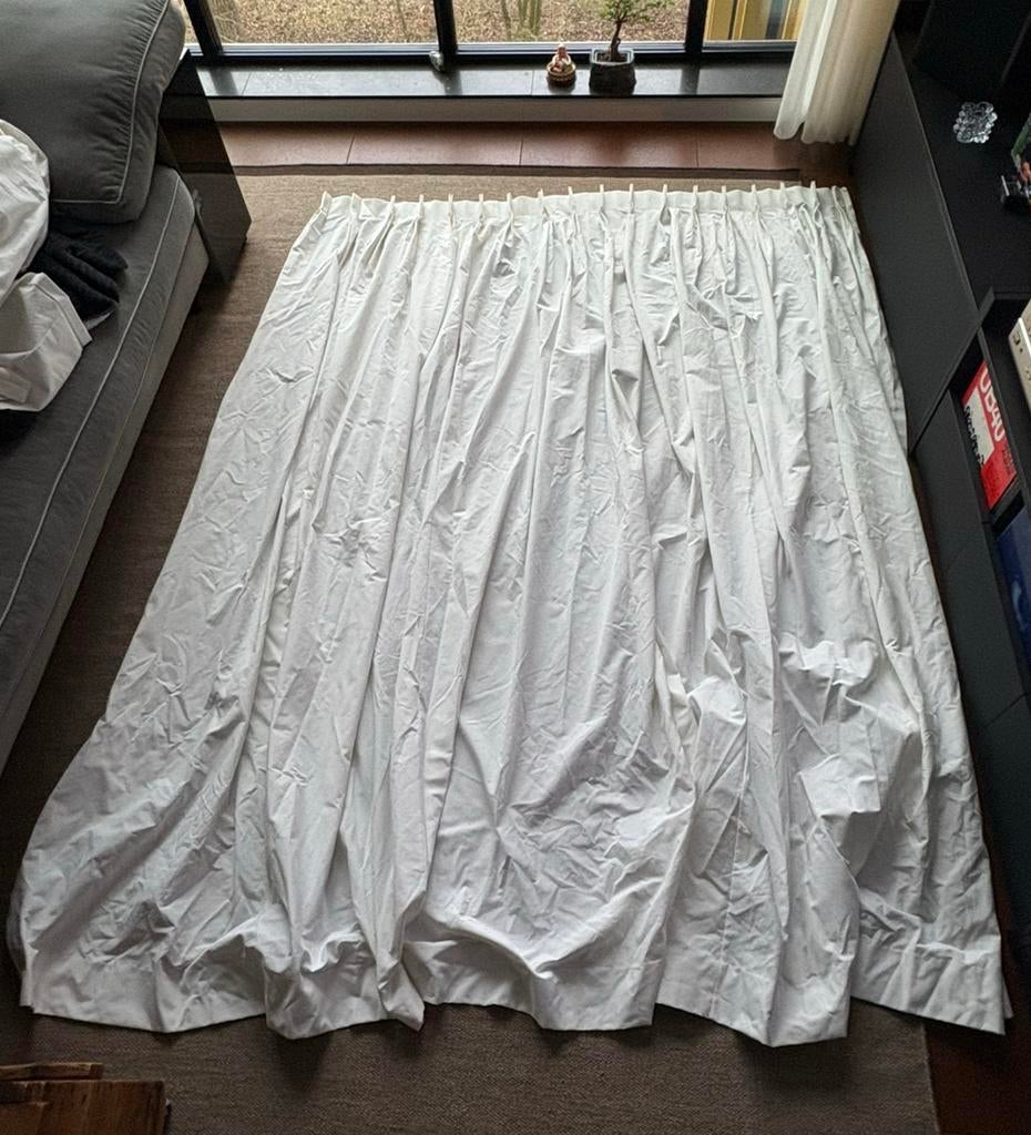 Hema Gordijnen Wit. 2 Stuks. 240x173cm, Ophalen, 200 cm of meer, Wit, 150 tot 200 cm