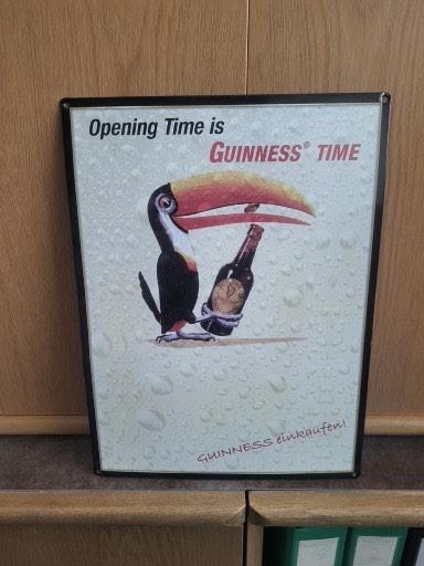 GUINNESS BEER-325 -" GUINNESS TIME " / PUB-BORD ., Ophalen, Nieuw, Reclamebord, Plaat of Schild, Overige merken