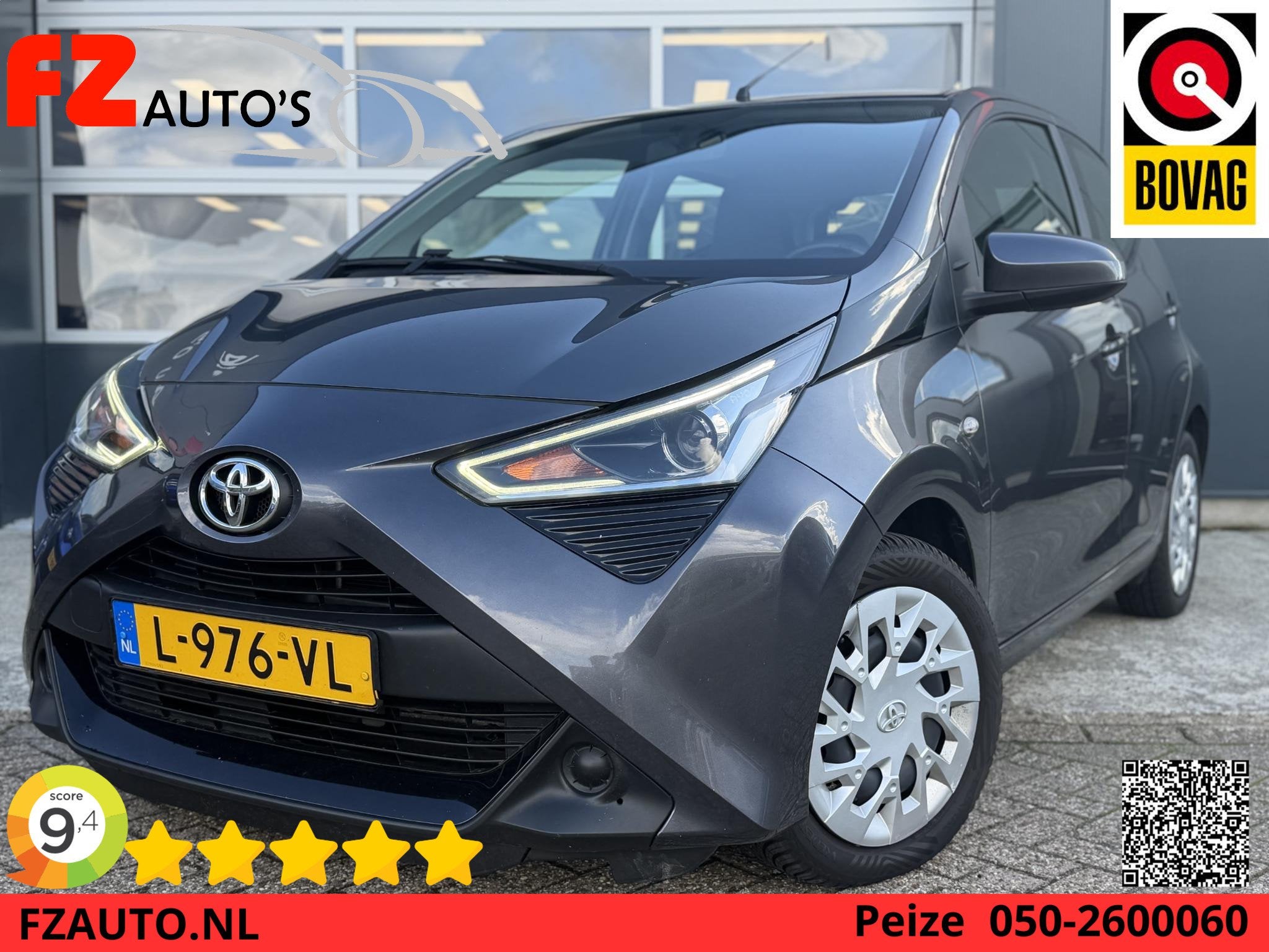 Toyota Aygo 1.0 VVT-i x-play - Apple Carplay/Android Auto -, Auto's, Voorwielaandrijving, Stof, Gebruikt, Euro 6