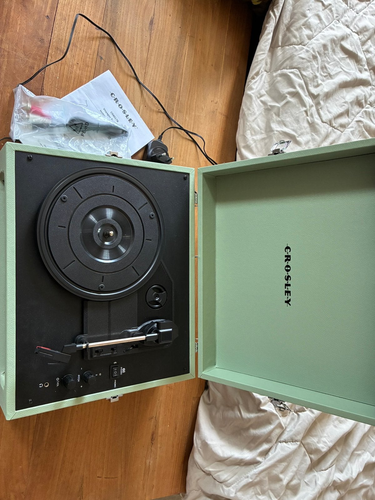 Crosley platenspeler/bluetooth in koffer, Overige merken, Pitch-regelaar, Ophalen of Verzenden, Zo goed als nieuw