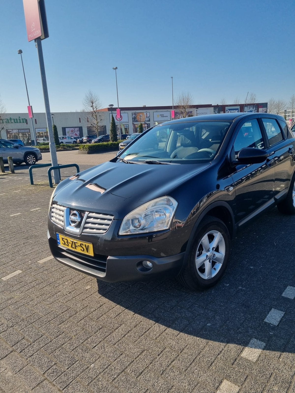 Nissan Qashqai 2.0 2WD CVT 2008 Zwart, Auto's, 4 cilinders, Origineel Nederlands, 1200 kg, Particulier