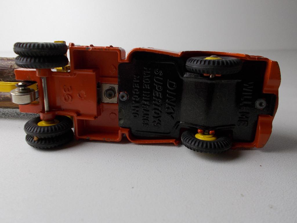 1955 Dinky SuperToys 36A  WILLEME + REAL WOOD LOAD I.z.g.st!, Ophalen of Verzenden, Zo goed als nieuw, Bus of Vrachtwagen, Dinky Toys