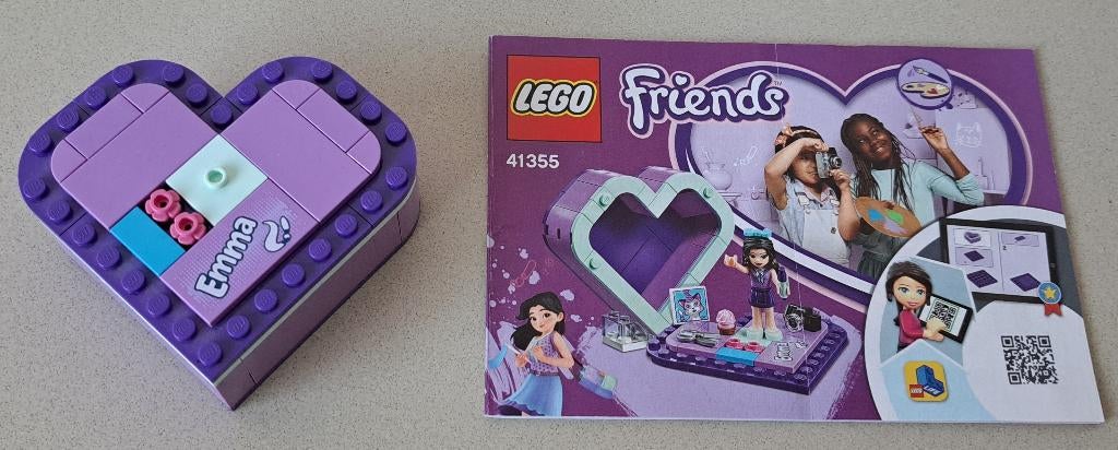 Lego Friends Emma’s Hartvormige Doos - 41355, Compleet, Lego, Friends, Ophalen of Verzenden