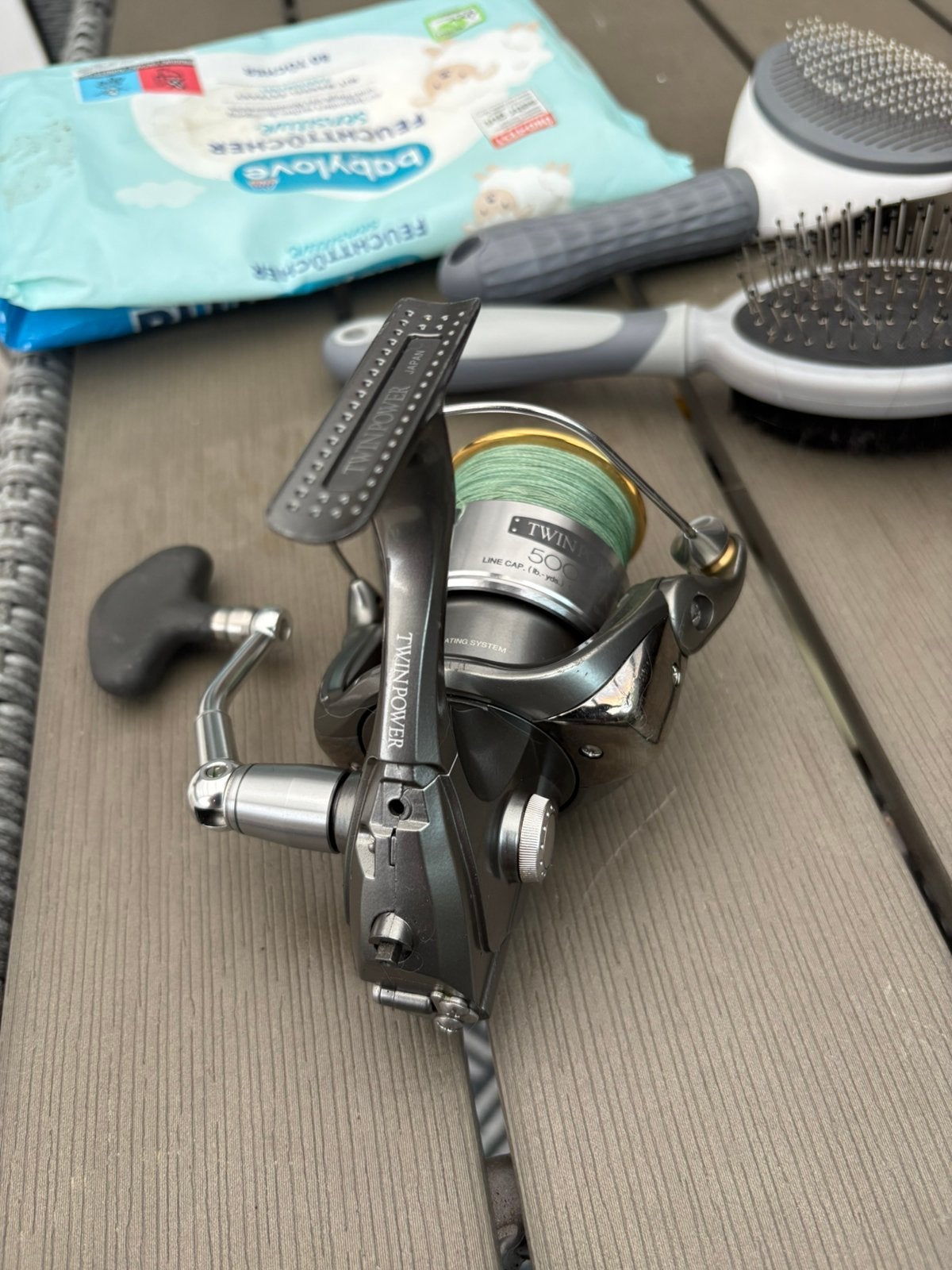 Gezocht onderdelen Shimano twinpower 5000 fa, Ophalen of Verzenden, Gebruikt, Molen