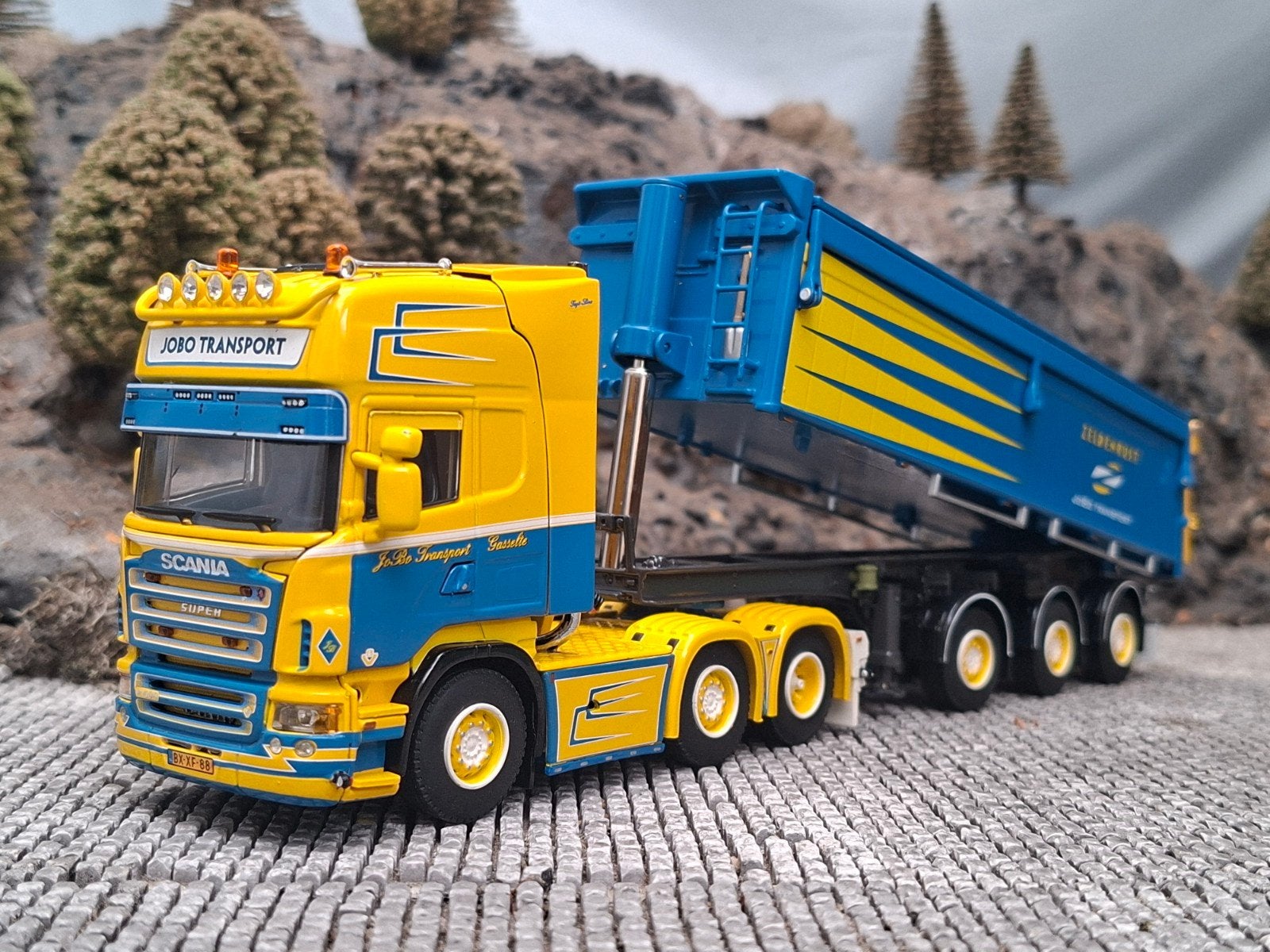 Wsi 01-1102 Scania R5 topline Jobo transport - Zeldenrust, Hobby en Vrije tijd, Modelauto's | 1:50, Ophalen of Verzenden, Nieuw