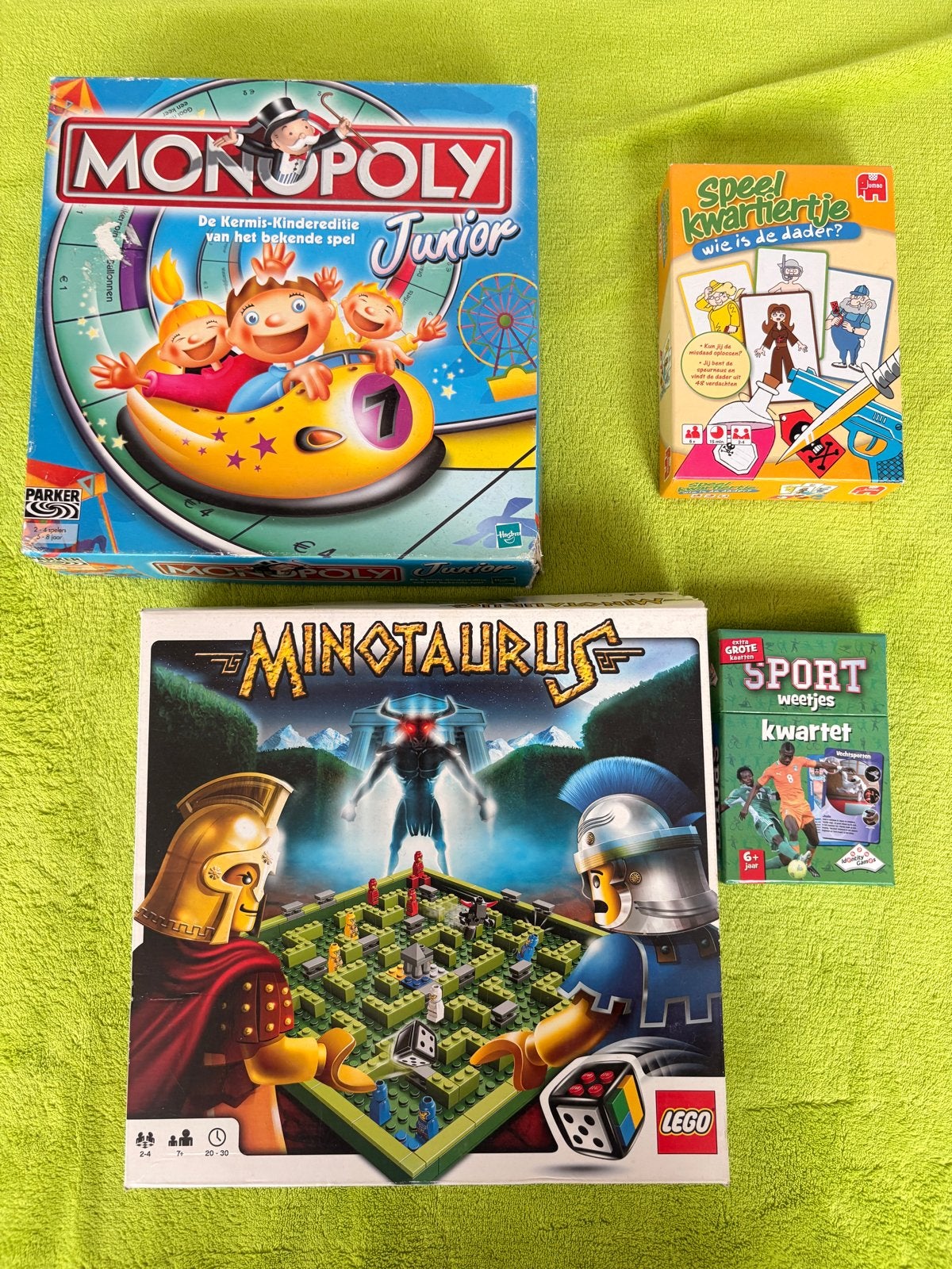 Bordspellen en kaartspellen: Monopoly Junior, Minotaurus, Kw, Een of twee spelers, Ophalen of Verzenden, Gebruikt