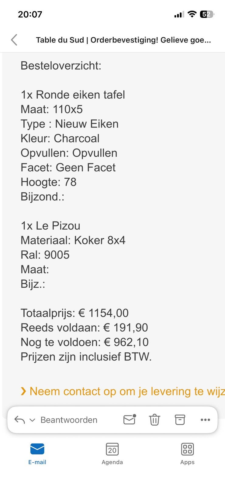 Foto 17 van TABLE DU SUD ronde eettafel 110 cm - eiken Charcoal