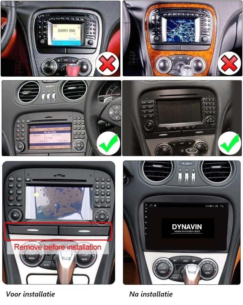 Navigatie Mercedes SL r230 2001 apple carplay android 15 usb, Oberonweg 262 3208pg, Nieuw, Ophalen of Verzenden, Dynavin