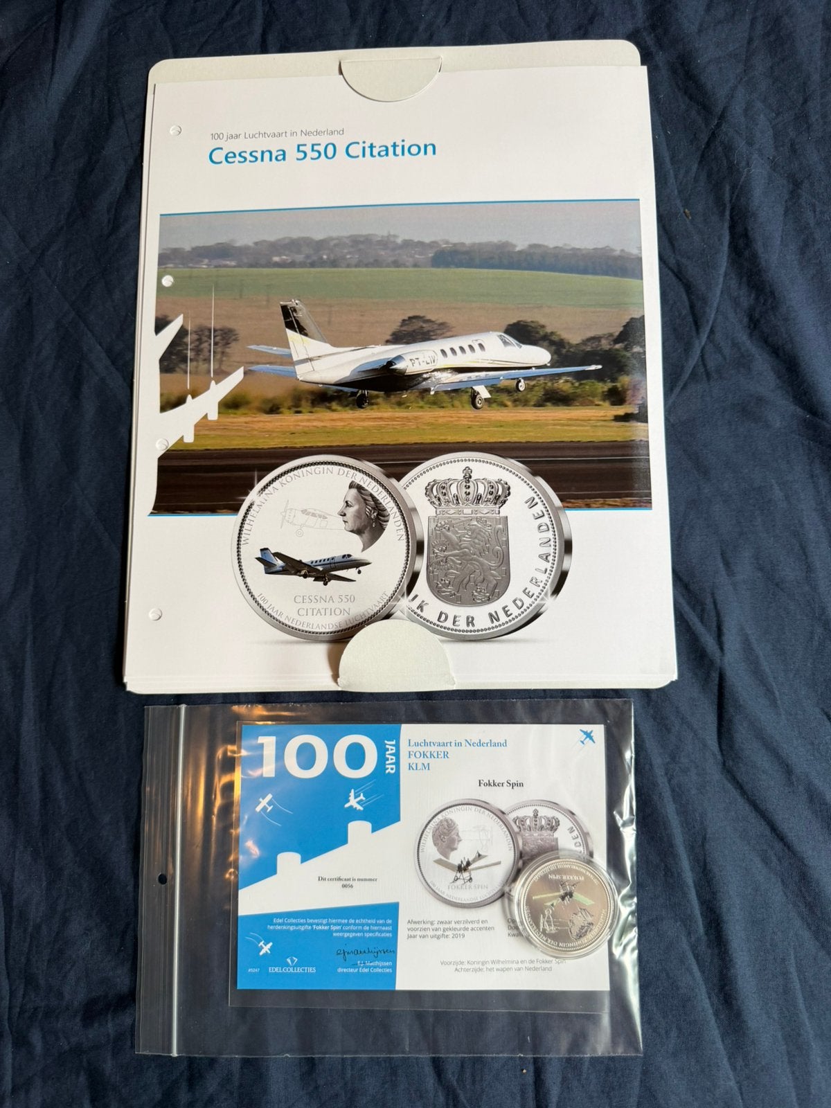 100 jaar luchtvaart munt 13 Fokker Spin, Ophalen of Verzenden, Nieuw
