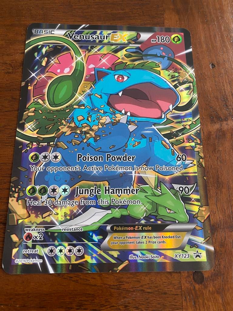 Pokemonkaart 15-20cm Venusaur EX, Ophalen of Verzenden, Zo goed als nieuw