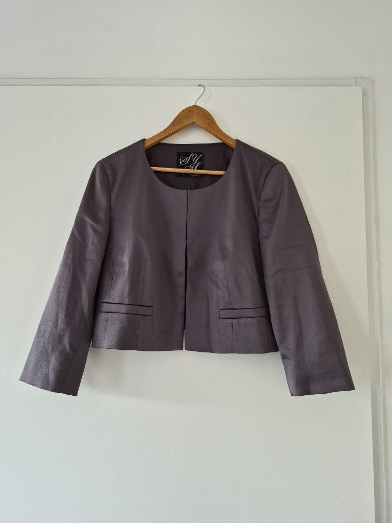Blazer Steps maat M dames - bruin / paars, Maat 38/40 (M), Paars, Ophalen of Verzenden, Zo goed als nieuw