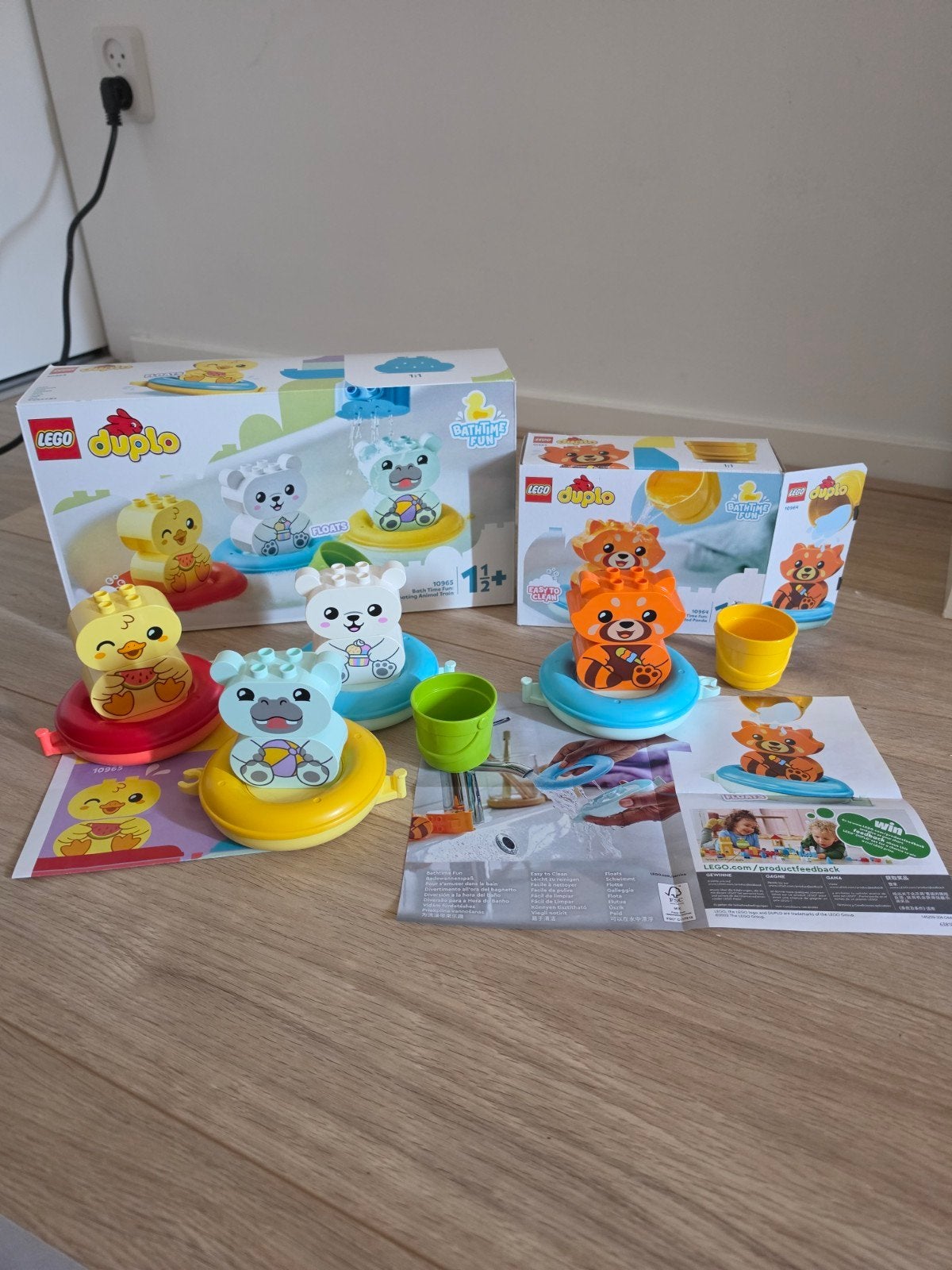 Lego Duplo retired bath time fun 2 sets als nieuw, Ophalen of Verzenden, Zo goed als nieuw, Duplo, Inclusief accessoires