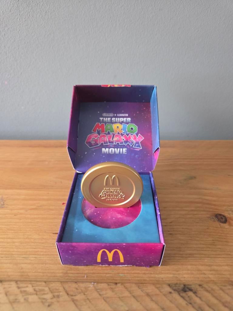 Super Mario Galaxy Movie Munt McDonald's, Ophalen of Verzenden, Nieuw