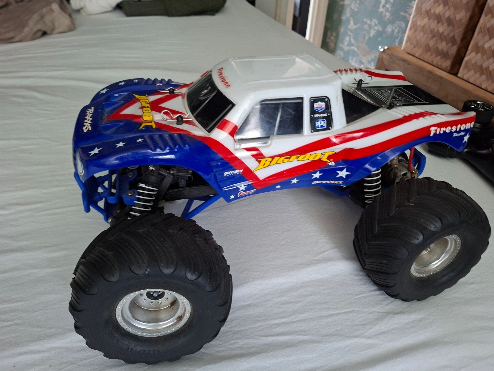 Traxxas Bigfoot RC Monster Truck - RTR met Accu en Lader, Elektro, Gebruikt, Auto offroad, Ophalen of Verzenden