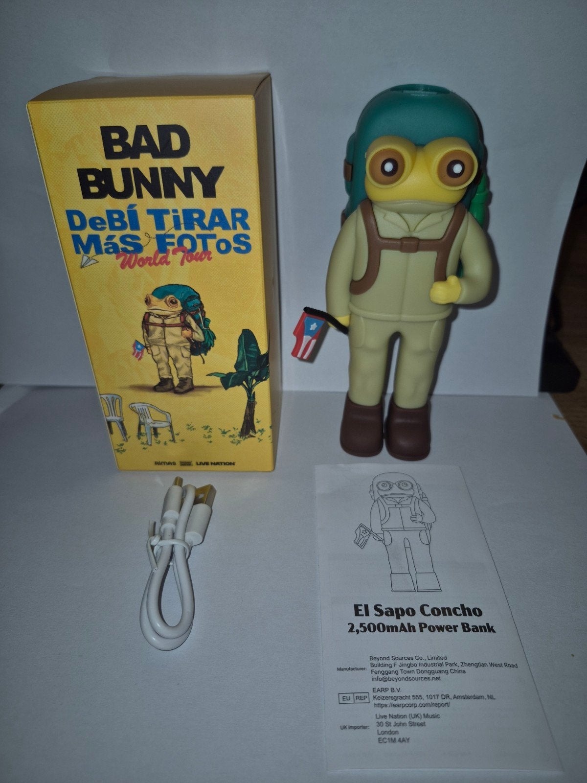 Bad Bunny concert VIP Gift: El Sapo Concho Powerbank, Ophalen of Verzenden, Nieuw