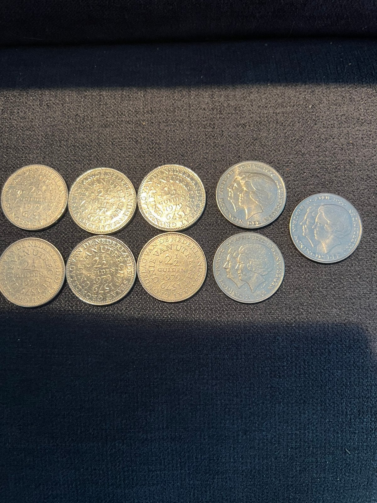 Rijksdaalders 1979 en 1980 unie van  6x /  beatrix 3x, Postzegels en Munten, Ophalen, Koningin Juliana, 2½ gulden