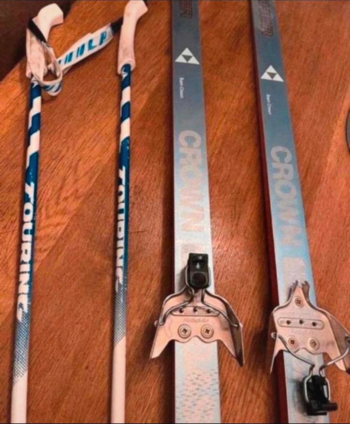 FISHER CROWN BASE ski latten 190cm + stokke, Ophalen of Verzenden, Zo goed als nieuw, Skiën, Ski's