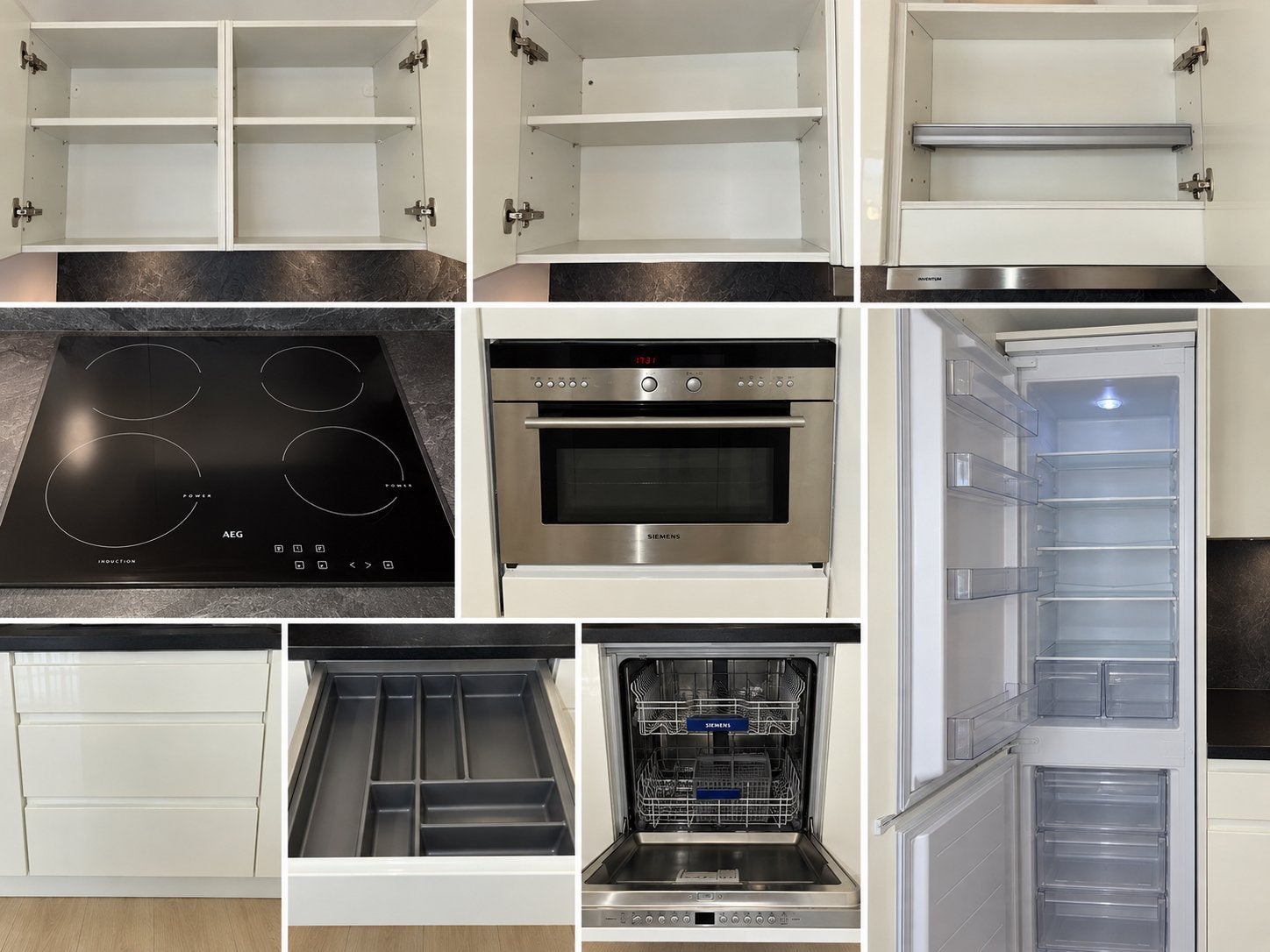 Complete Keukenapparatuur Set: Koelkast, Oven, Inductie & Me, Witgoed en Apparatuur, 4 liter of meer, Ophalen, Gebruikt