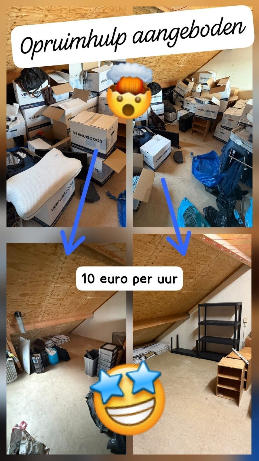 Opruimen voor 10 euro per uur, Vacatures, HBO, Vanaf 10 jaar, Freelance of Uitzendbasis