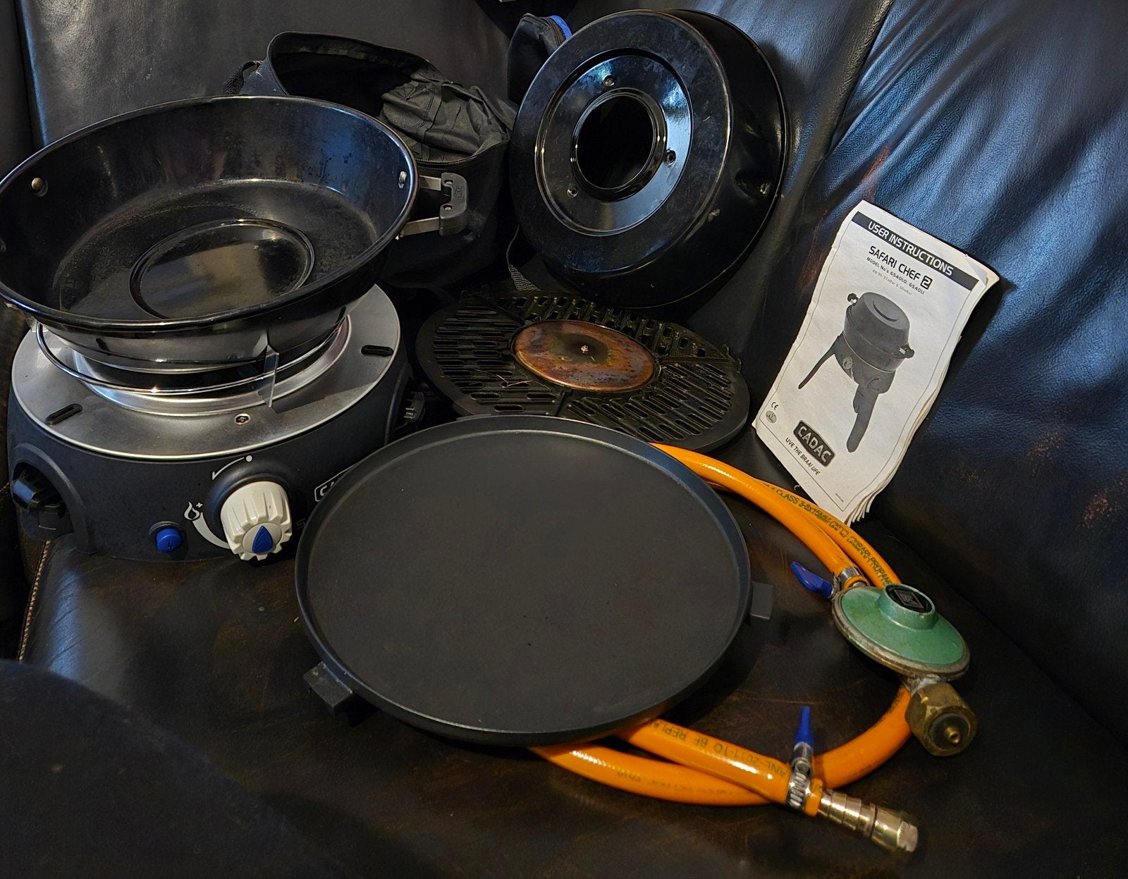 cadac safari chef 2 gasbarbecue, Ophalen of Verzenden, Gebruikt, Cadac carri chef
