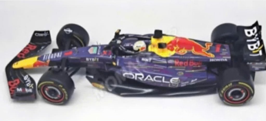 Max Verstappen Oracle Red Bull RB19 23 1/18 BBurago 18003VL, Ophalen of Verzenden, Nieuw, Auto, Bburago