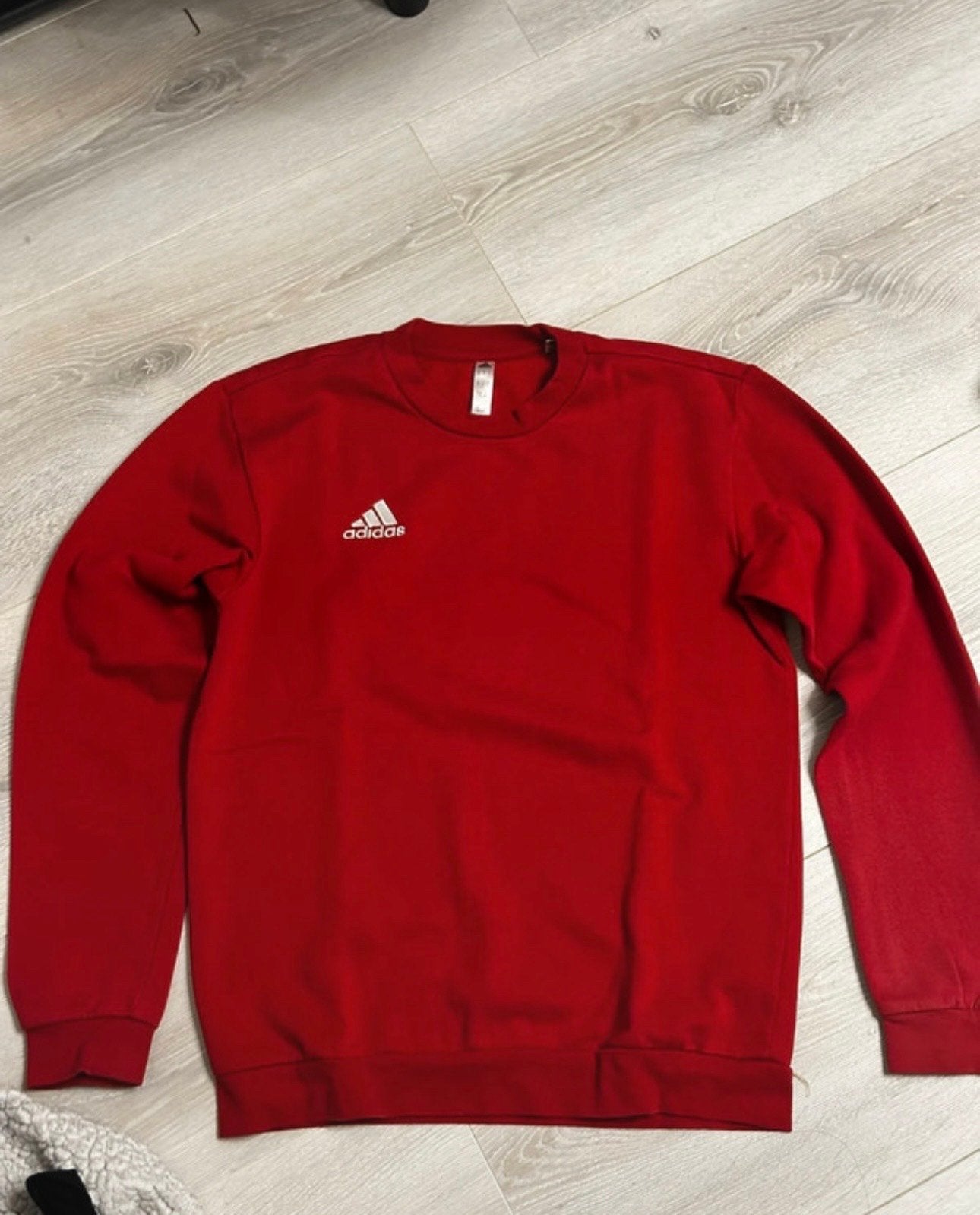 Adidas Rode Crewneck Sweatshirt - Unisex Maat S, Ophalen of Verzenden, Zo goed als nieuw, Lange mouw, Maat 36 (S)