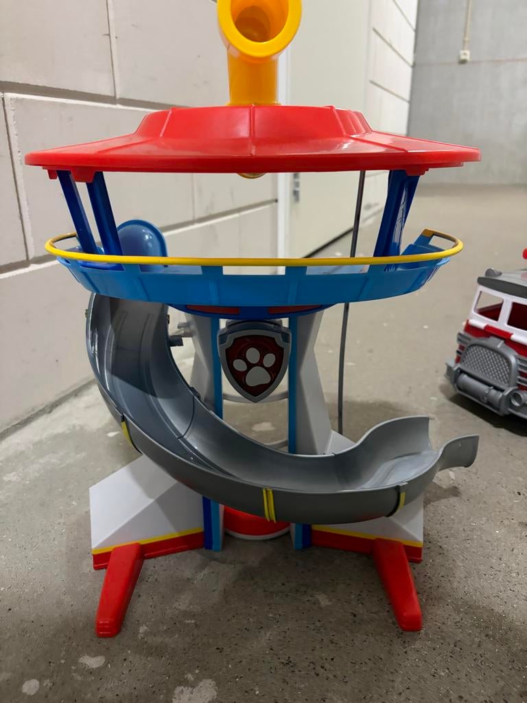 Paw Patrol Uitkijktoren met glijbaan, Kinderen en Baby's, Speelgoed | Actiefiguren, Ophalen, Gebruikt