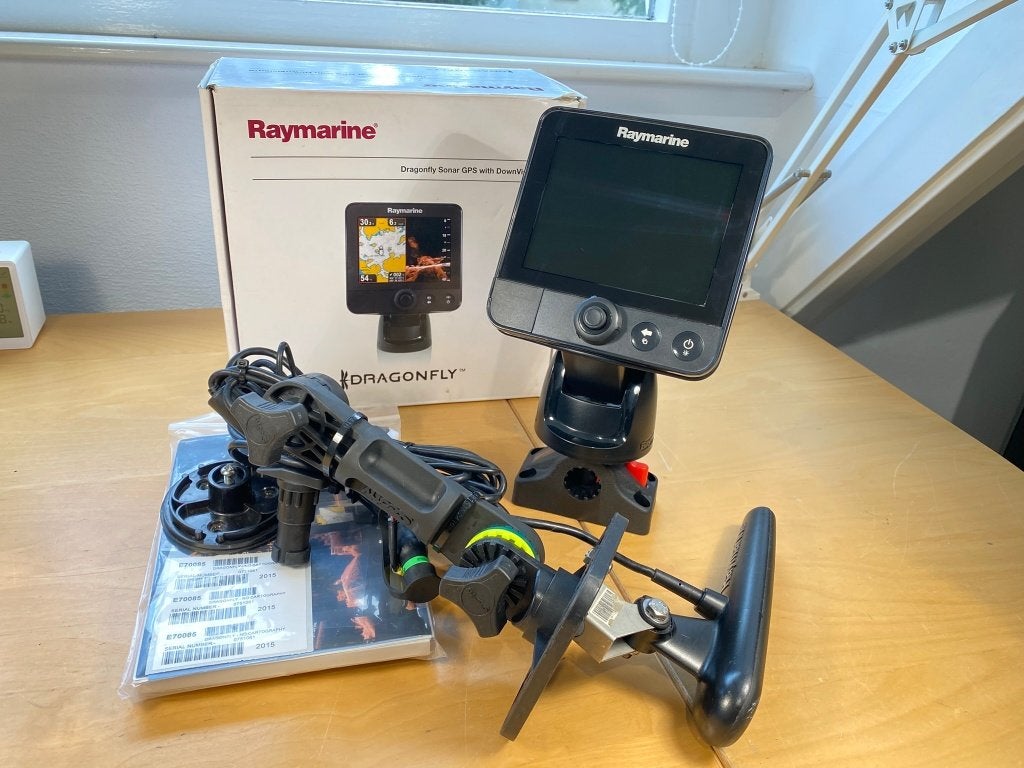 Raymarine Dragonfly 5,7" Sonar GPS met Navionics NL, Ophalen of Verzenden, Gebruikt, Overige typen