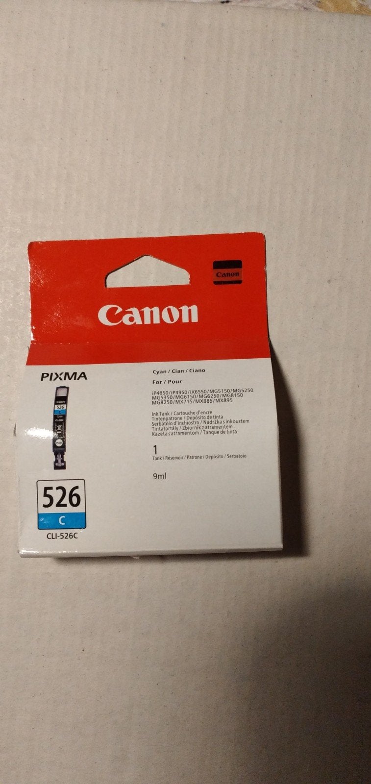 Canon CLI-526C Inktcartridge Cyaan - Origineel, Ophalen of Verzenden, Nieuw, Cartridge, Canon