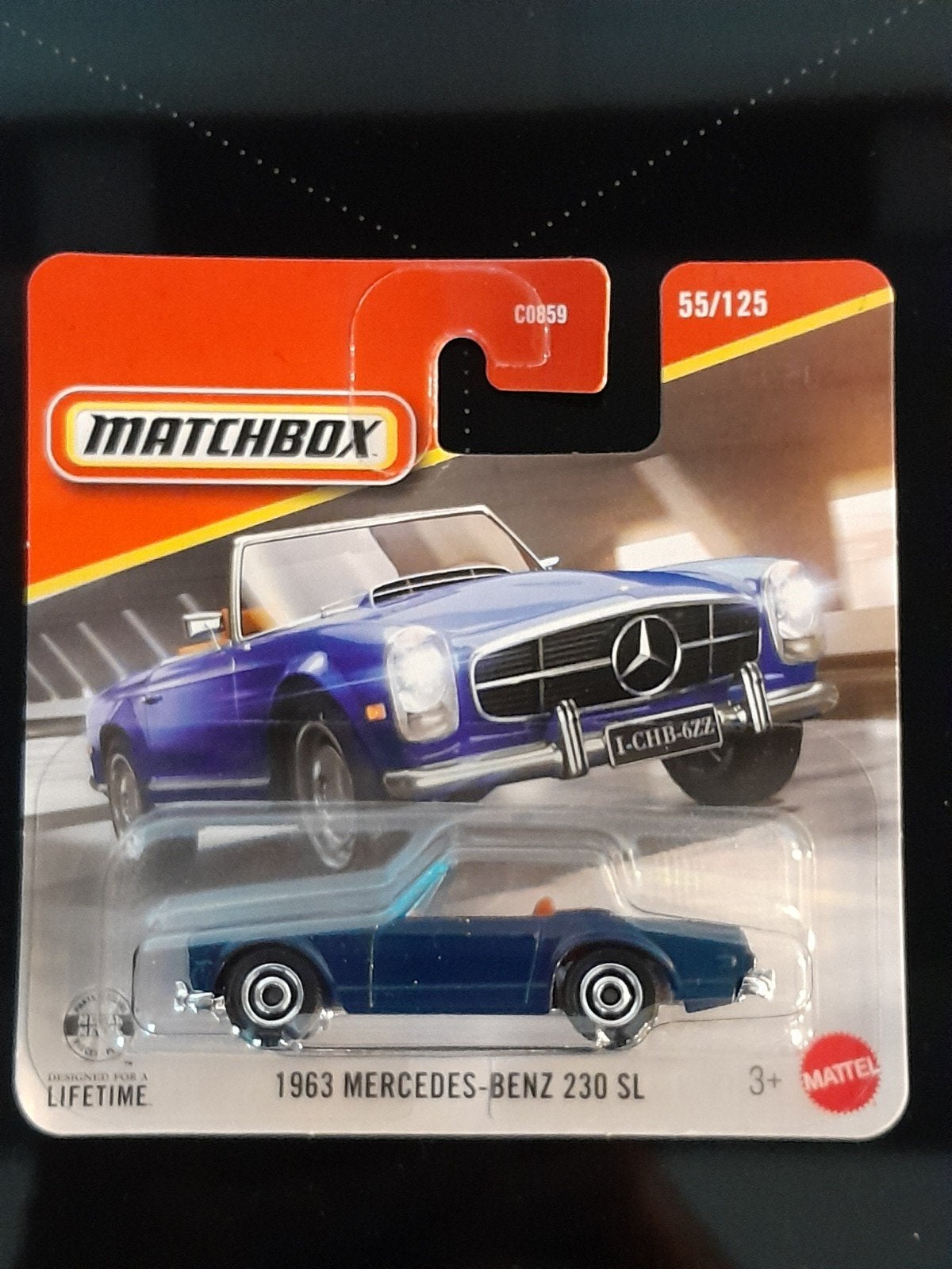 Matchbox 1963 Mercedes 230 SL.      Matchbox, Ophalen of Verzenden, Nieuw, Auto