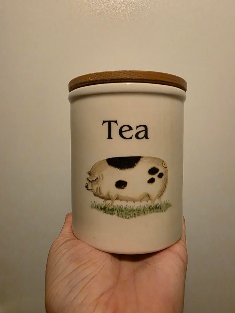 Farm Animals" Cloverleaf Pottery thee voorraadpot, Ophalen of Verzenden, Overige